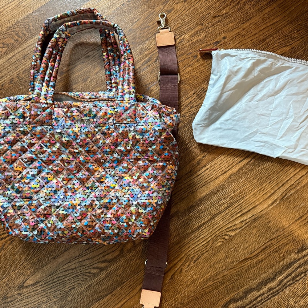 MZ Wallace Spangle Medium Metro Tote Deluxe Bag